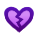 small icon of a purple broken heart
