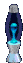 small blue lava lamp