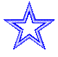 spinning rainbow 5-point star