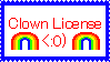 clown license stamp