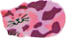 sleeping pink calico cat
