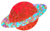 red planet with rings